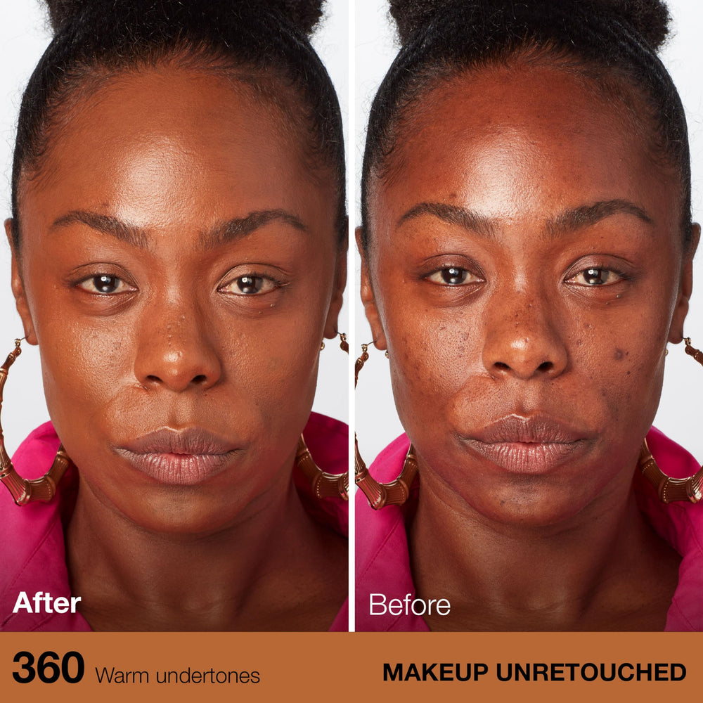 Applying Maybelline Fit Me with a makeup sponge for even, buildable coverage and luminous look