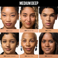 Maybelline applicator sponge detail demonstrating easy, mess-free touch-ups