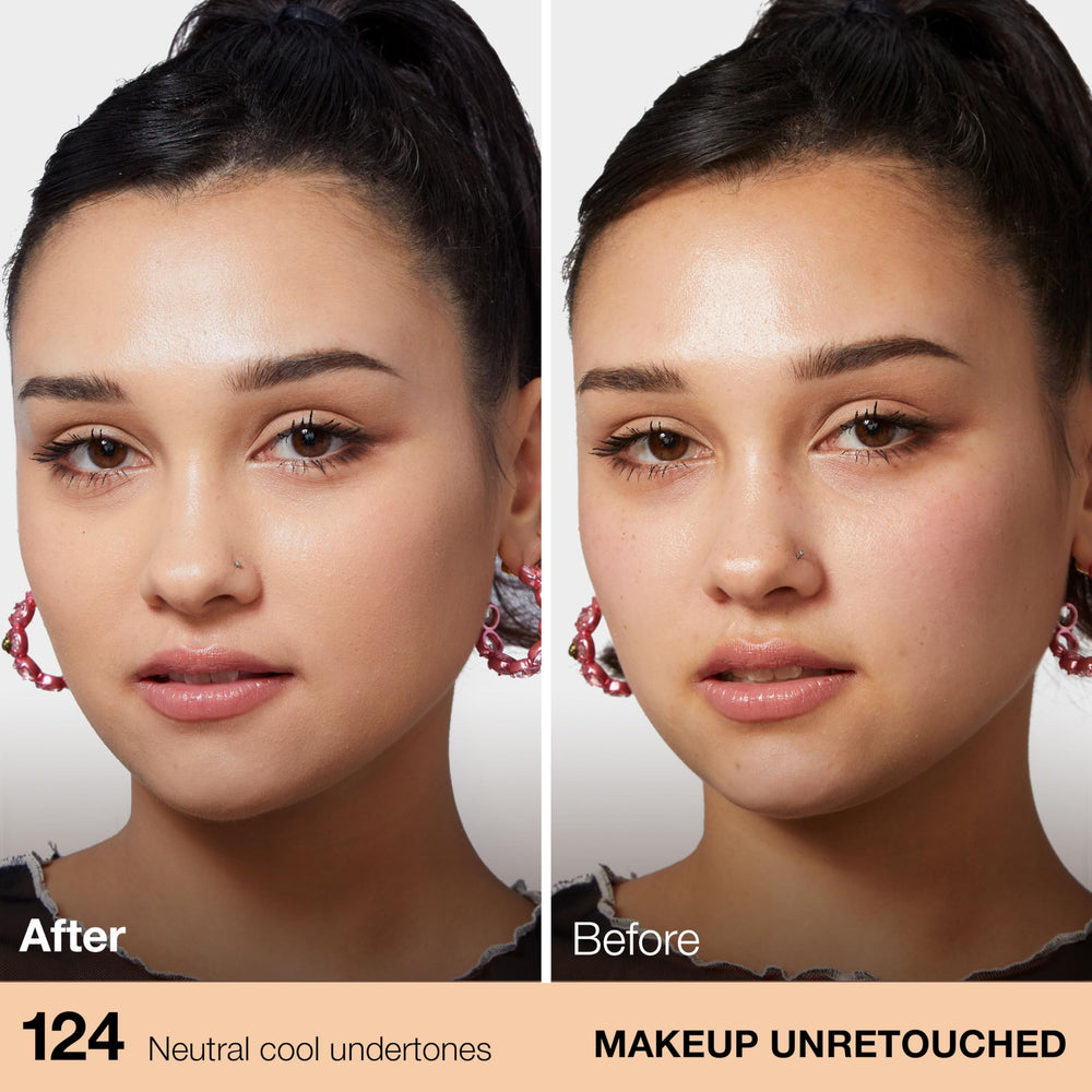 Maybelline being applied with sponge for smooth, even coverage benefit