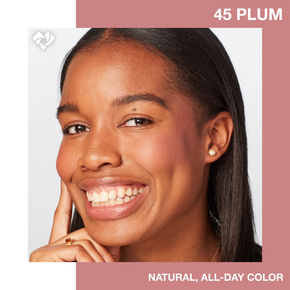 Maybelline Fit Me Plum swatched on arm showing true-to-tone pigment and buildability
