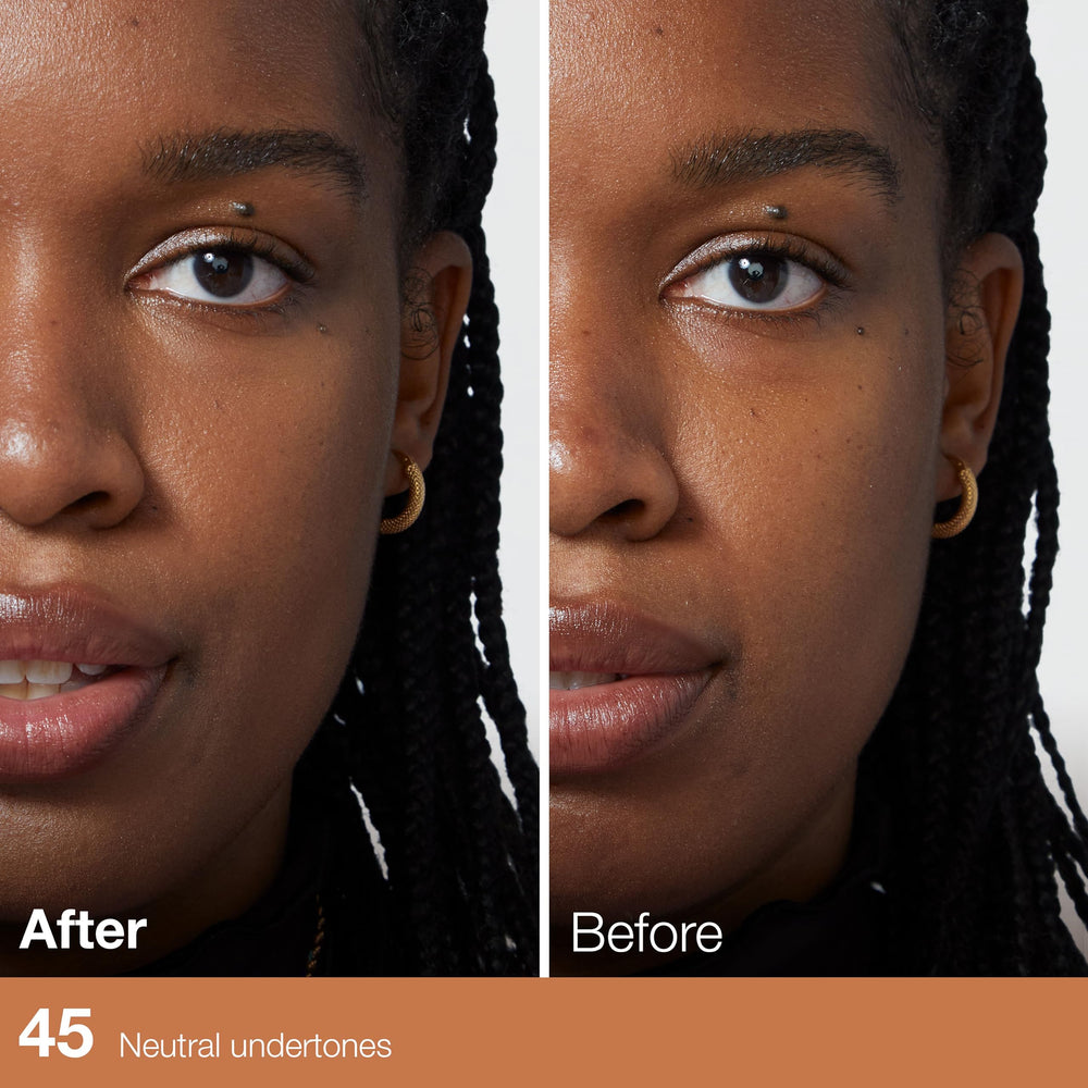 Maybelline Fit Me concealer texture swipe on skin showing blendable finish benefit