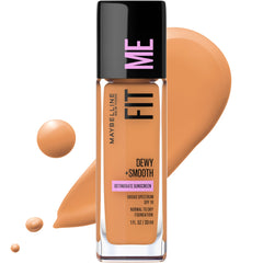 Maybelline Fit Me front packaging showing bottle and label with product benefit