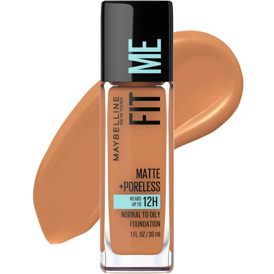 Maybelline bottle front showing brand and shade benefit of pore reduction