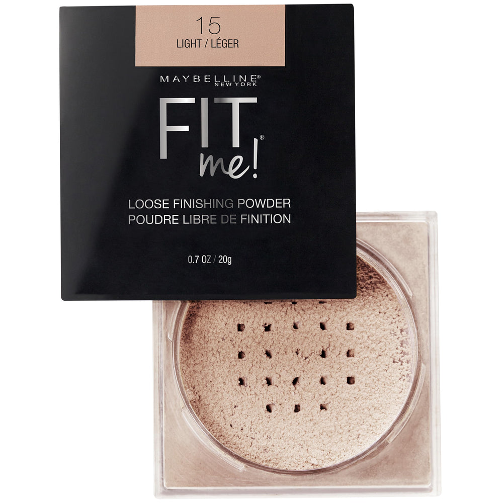 Maybelline Fit Me powder textured swatch displaying smoothing, blur benefit