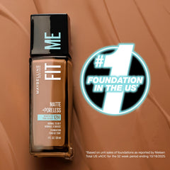 MAYBELLINE foundation being blended with fingertips for natural coverage