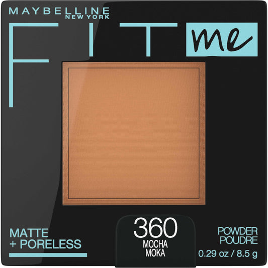 Maybelline compact front view showing sleek packaging and portability benefit