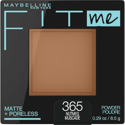 Maybelline Fit Me front packaging shows shade and compact benefits