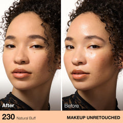 Maybelline label on compact displaying shade Natural Buff and product name