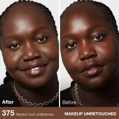 Maybelline Fit Me pump dispensing foundation demonstrating controlled application