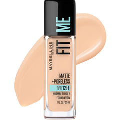 Maybelline bottle front view showing product and easy-use benefit