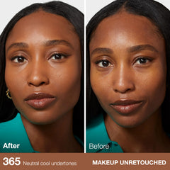 Maybelline swatch of Nutmeg on skin, clear shade match and coverage