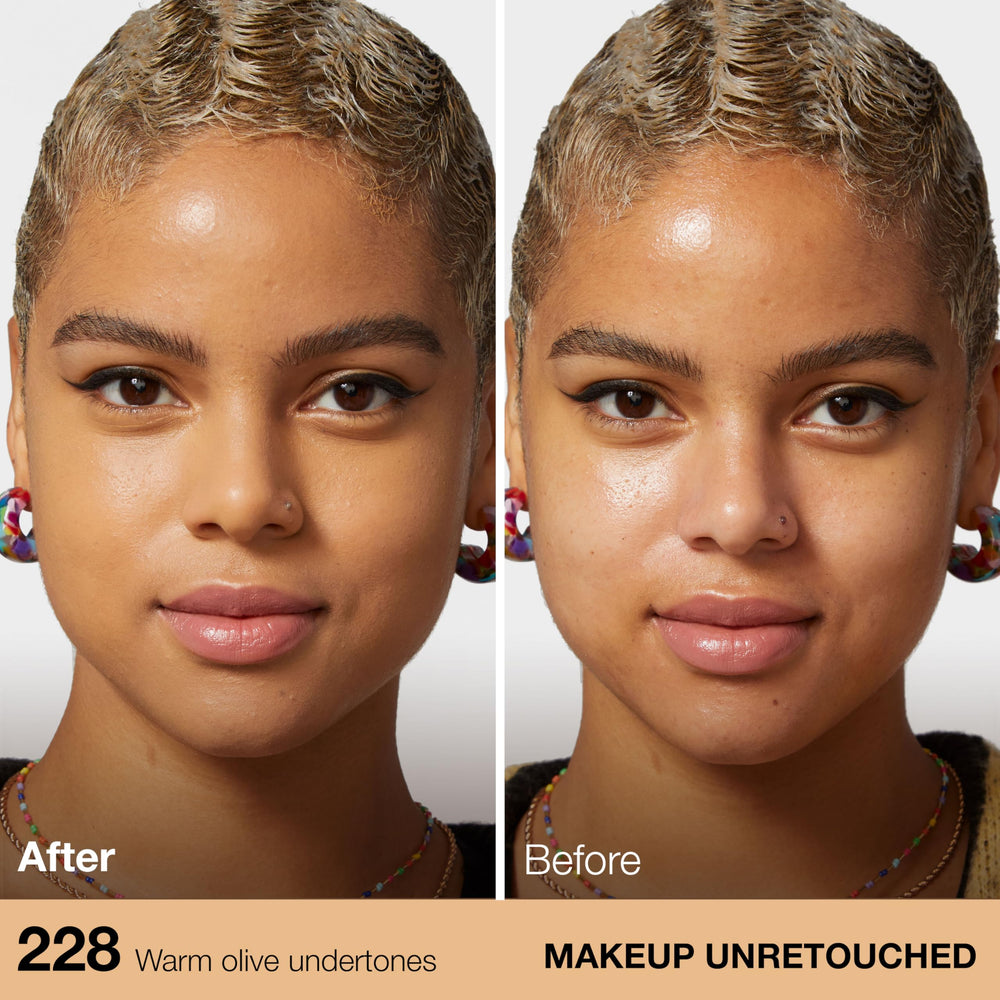 Maybelline pump close-up revealing smooth liquid texture for even coverage