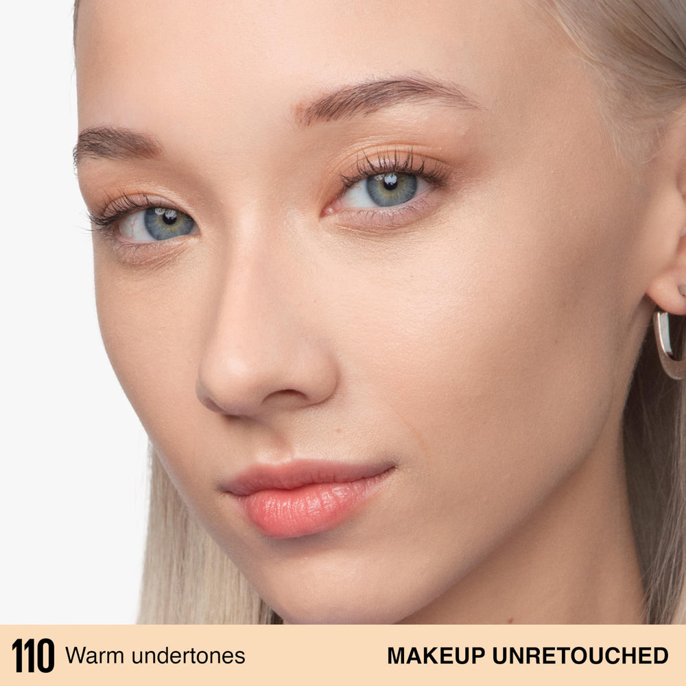 maybelline texture closeup showing lightweight blendability and smooth finish