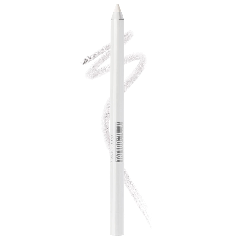 Maybelline front packaging of TattooStudio pencil showing product and label benefit convenience