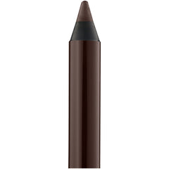 MAYBELLINE pencil held in hand for scale showing travel-friendly size and portability