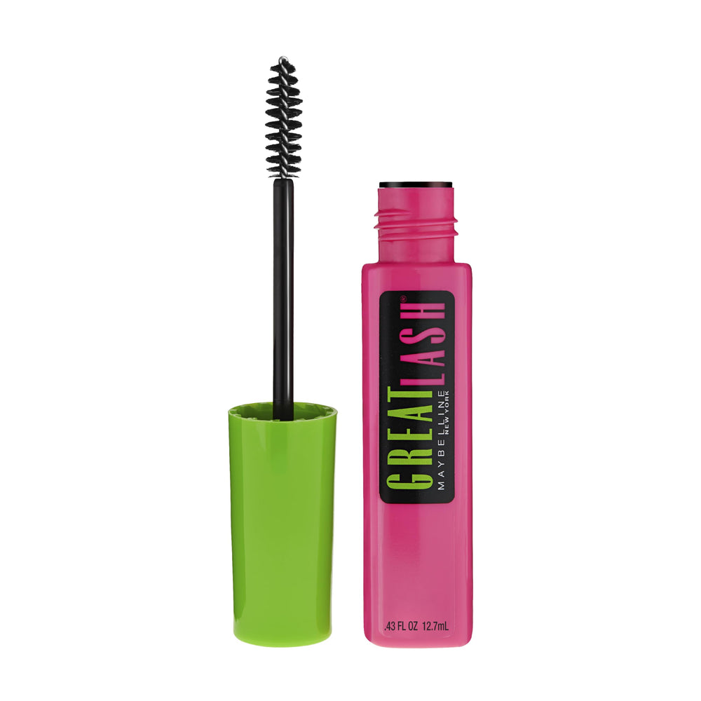 Maybelline Great Lash mascara tube front view shows packaging and color benefit