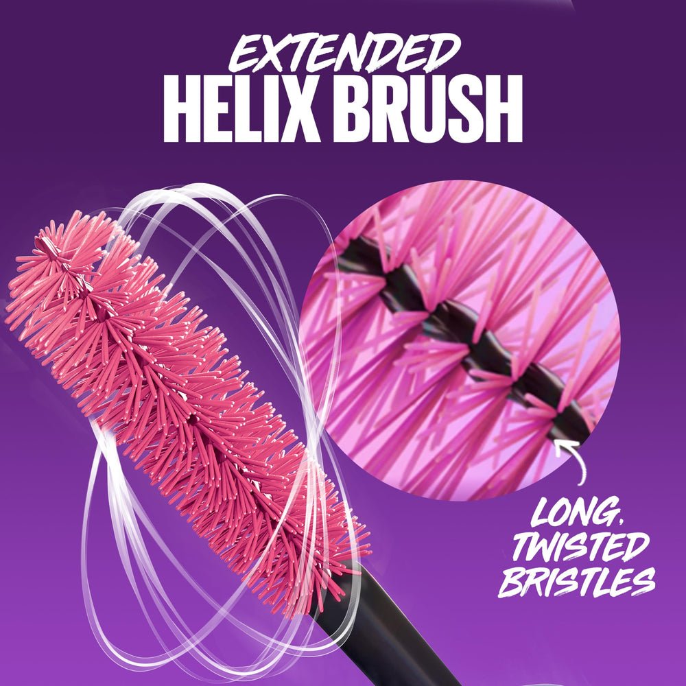 Maybelline hybrid fibers texture detail highlighting extension effect
