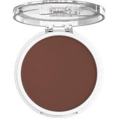Maybelline compact open view displaying powder pan and mirror for touch-ups