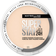 MAYBELLINE compact front view showing sleek packaging and travel-friendly design