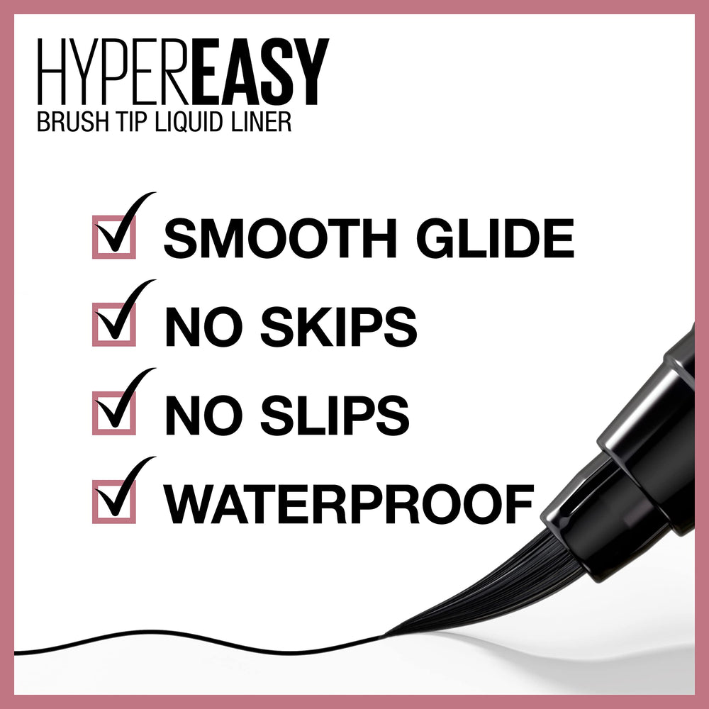 Maybelline Hyper Easy flex-tip close-up illustrating soft tip and smooth glide benefit