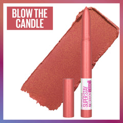 MAYBELLINE crayon tip close-up highlighting smooth texture and precise application