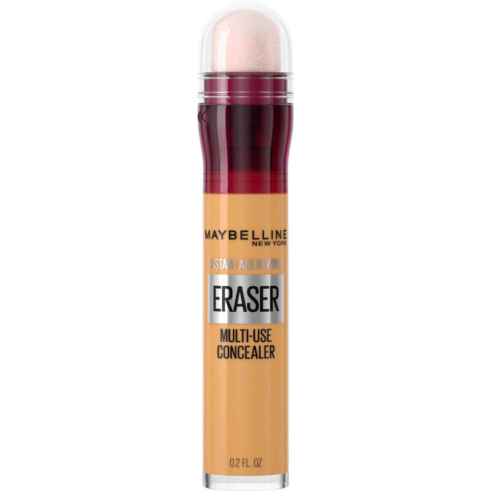 Maybelline front packaging showing compact concealer and applicator benefits quick use