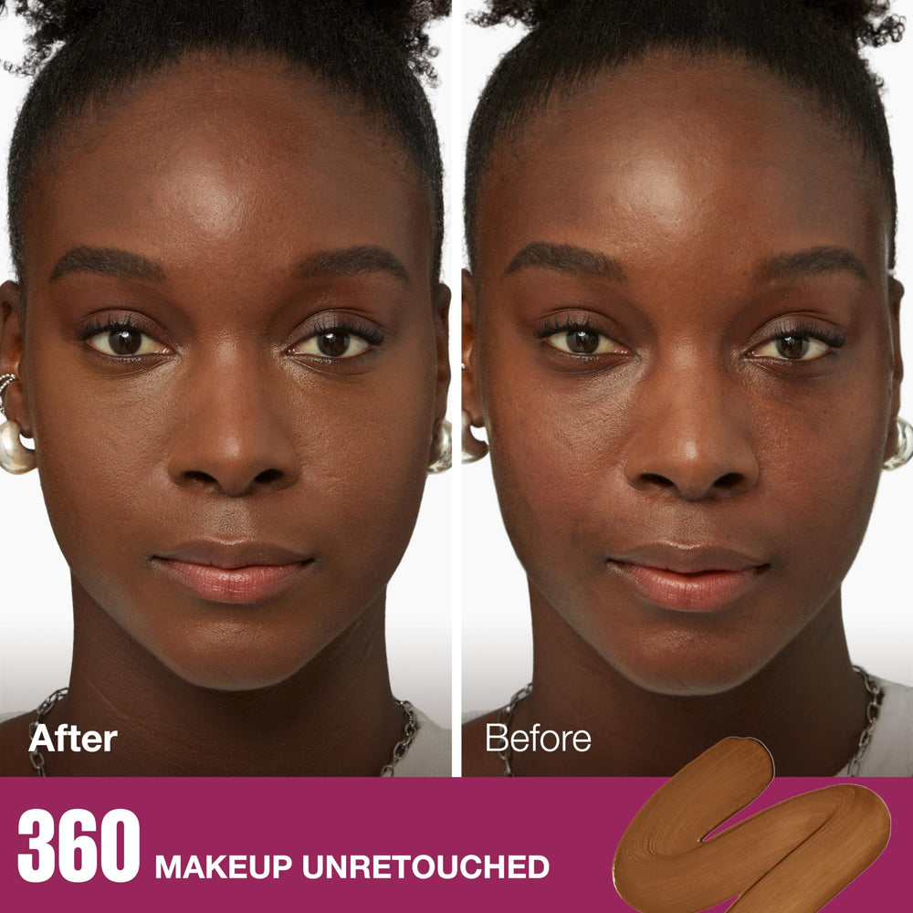 Maybelline sponge applicator closeup demonstrating precise application benefit