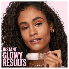 Maybelline product held in hand to show compact size for travel