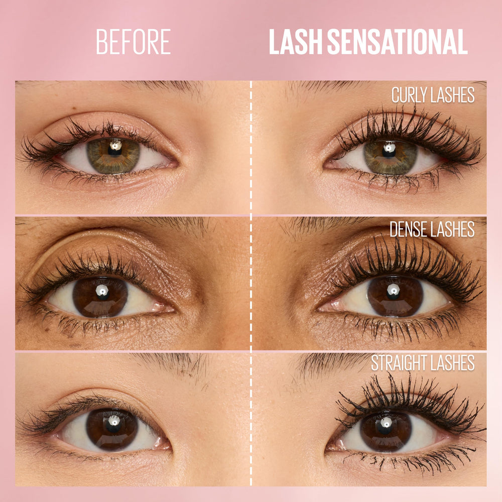 Maybelline Lash Sensational applied on model for daytime enhanced lashes