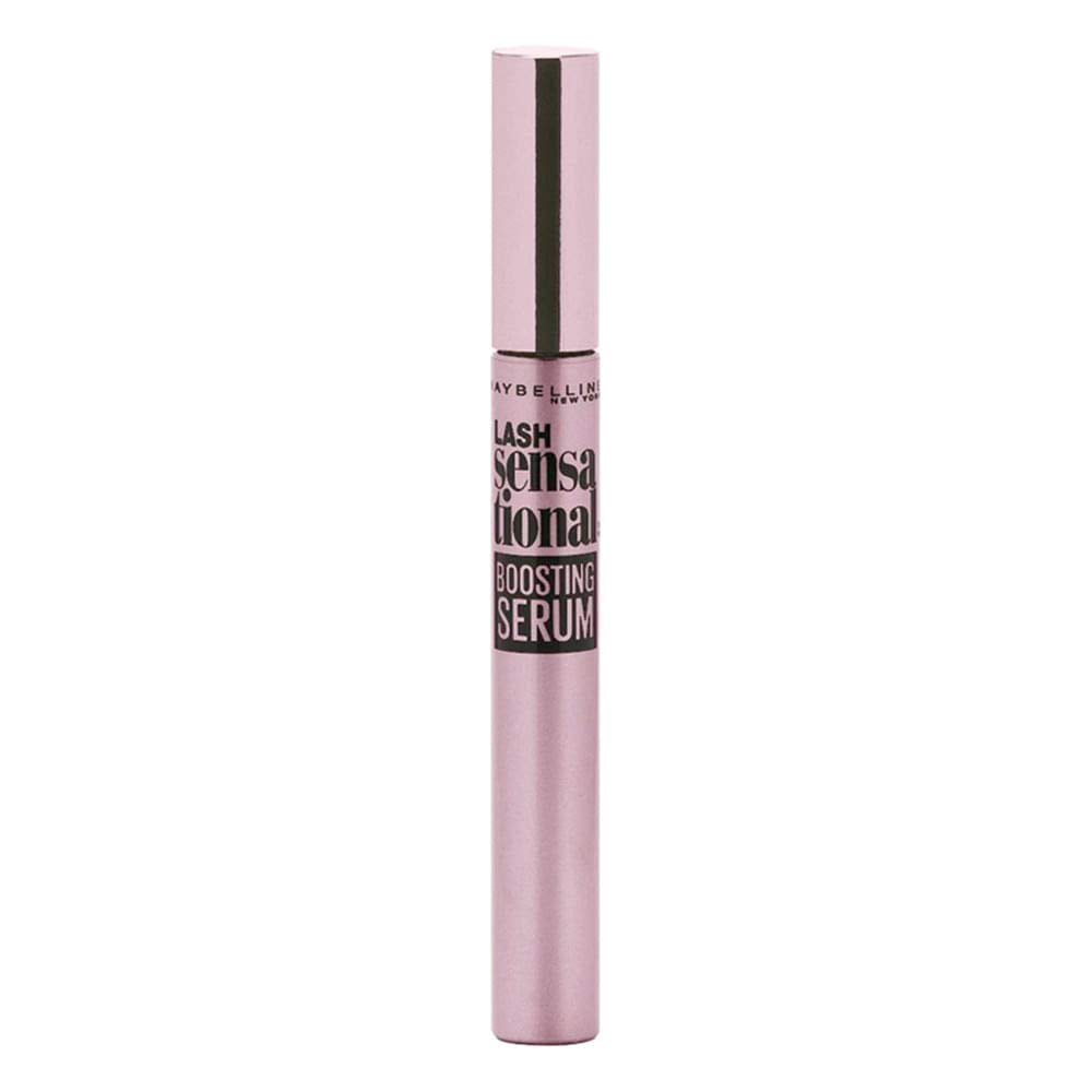 Maybelline Lash Sensational serum front packaging showing product and benefits