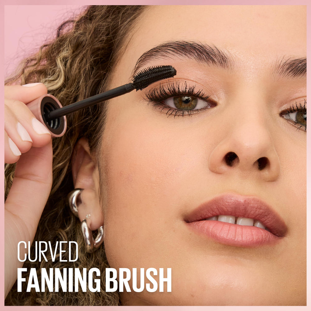 Maybelline Lash Sensational swiped on lashes showing length and volume