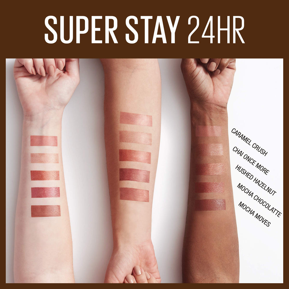 Maybelline lifestyle shot in coffee shop showing wearable everyday shade