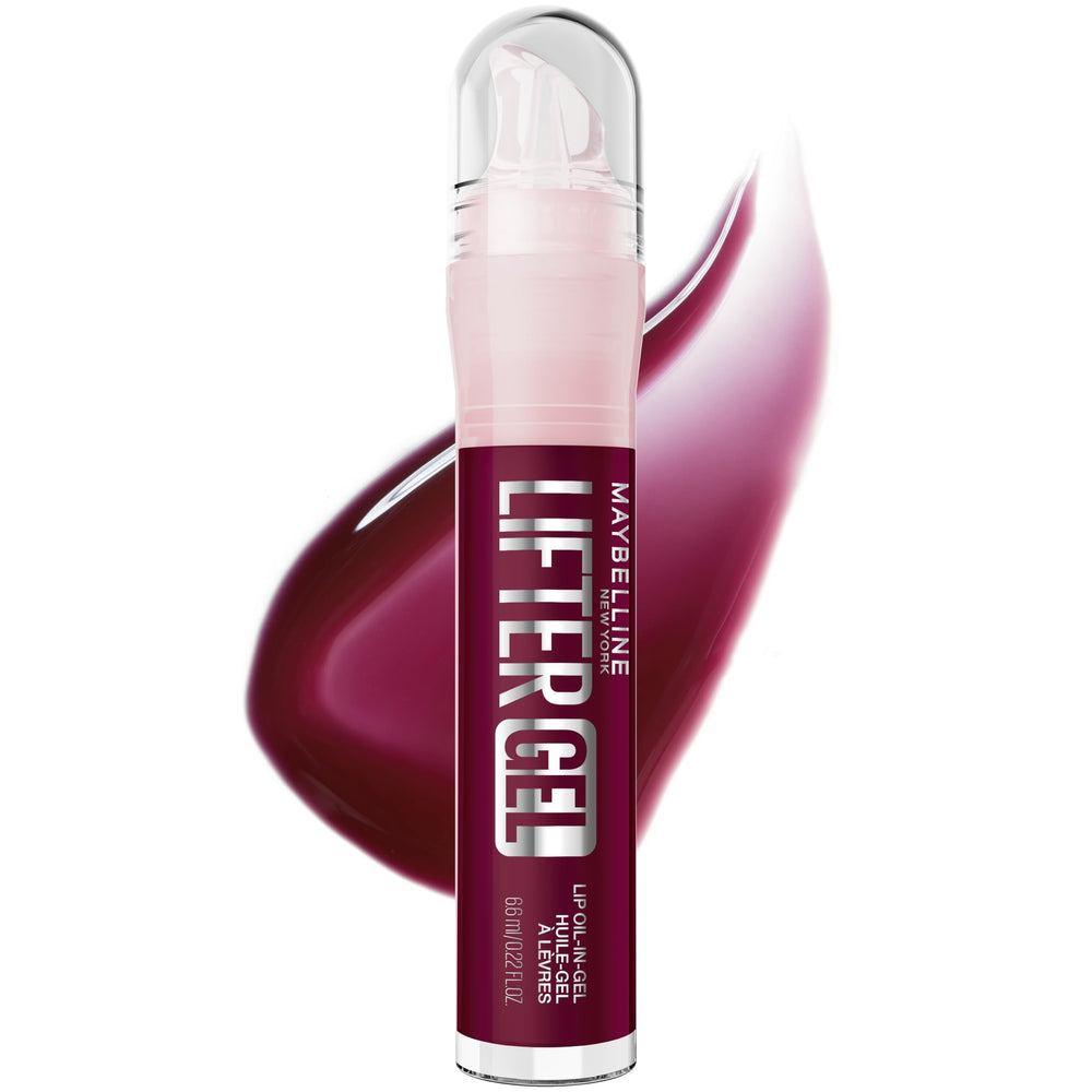 MAYBELLINE Lifter front packaging showing berry twist shade and glossy finish benefit