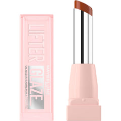 MAYBELLINE front packaging showing Latte Crush shade and glossy finish benefit