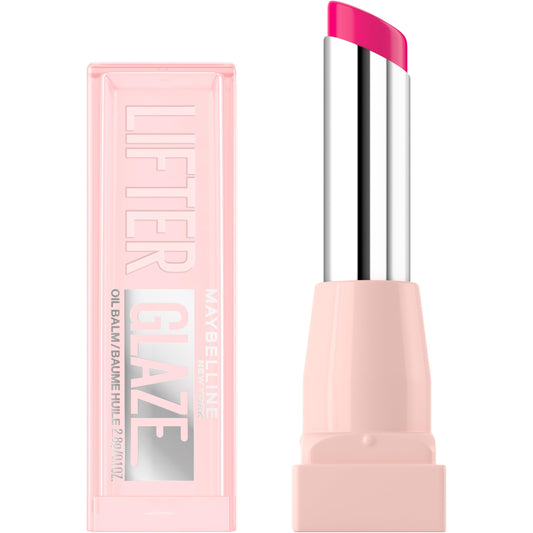 MAYBELLINE front packaging of Lifter Glaze in Rose Bite showing product look and benefit