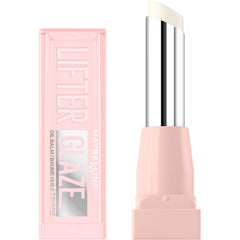 MAYBELLINE front packaging showing sleek clear balm and brand benefit