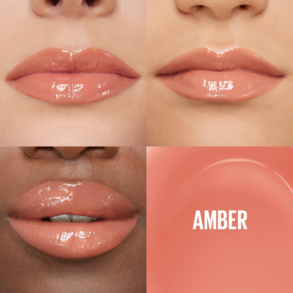 Maybelline Lifter Gloss Amber XL wand applicator for quick even coverage