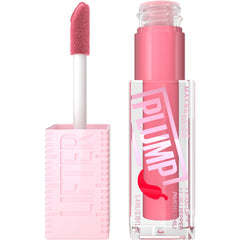 MAYBELLINE gloss tube front showing blush blaze shade and gloss benefit