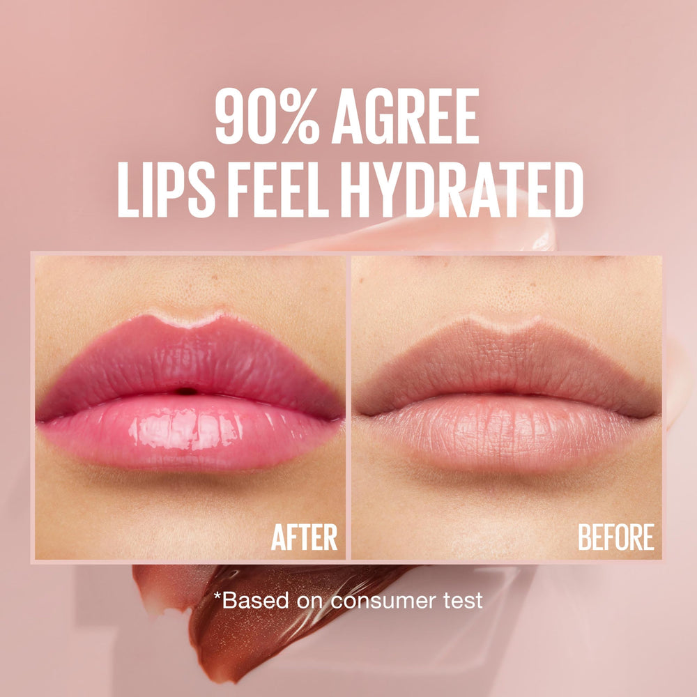 Maybelline Lifter Gloss applied on lips studio shot showing fuller-looking contour
