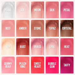 MAYBELLINE Lifter Gloss layered over lipstick adding luminous dimension benefit