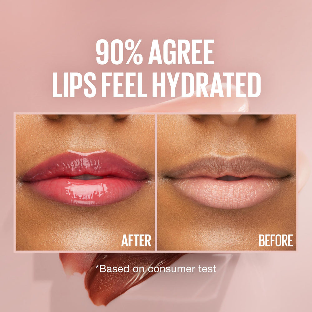 MAYBELLINE gloss swiped on lips for plumper-looking, high-shine finish
