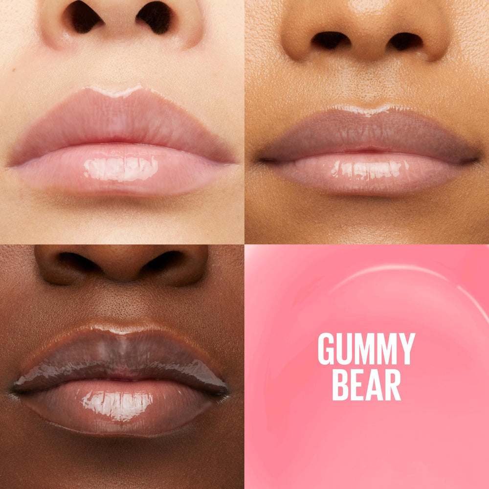 Maybelline Lifter Gloss XL wand applicator demonstrating easy one-swipe coverage benefit