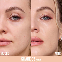 Maybelline applicator close-up displaying precise doe-foot tip