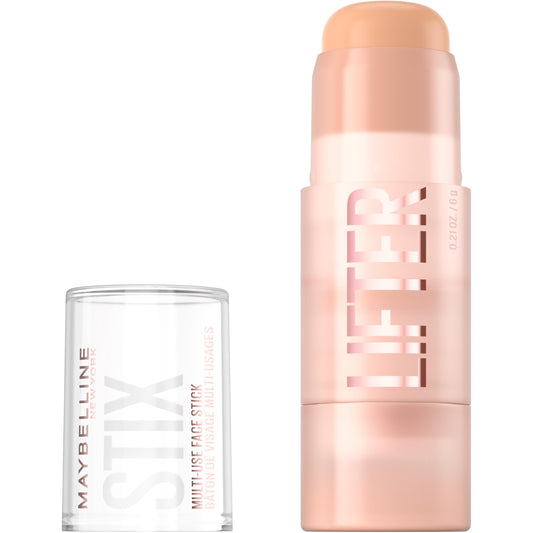 MAYBELLINE front-open Lifter Stix showing creamy stick for easy sculpting