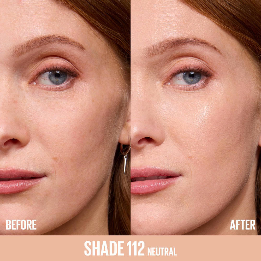 MAYBELLINE close-up of creamy foundation texture highlighting hydrating, plumping finish