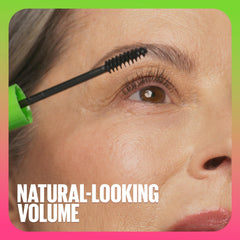 maybelline mascara wet texture swatch demonstrating smooth, buildable volume
