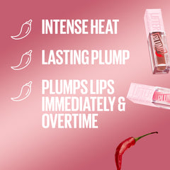 MAYBELLINE texture swirled on white surface showing sheer mauve glossy finish, highlights shine