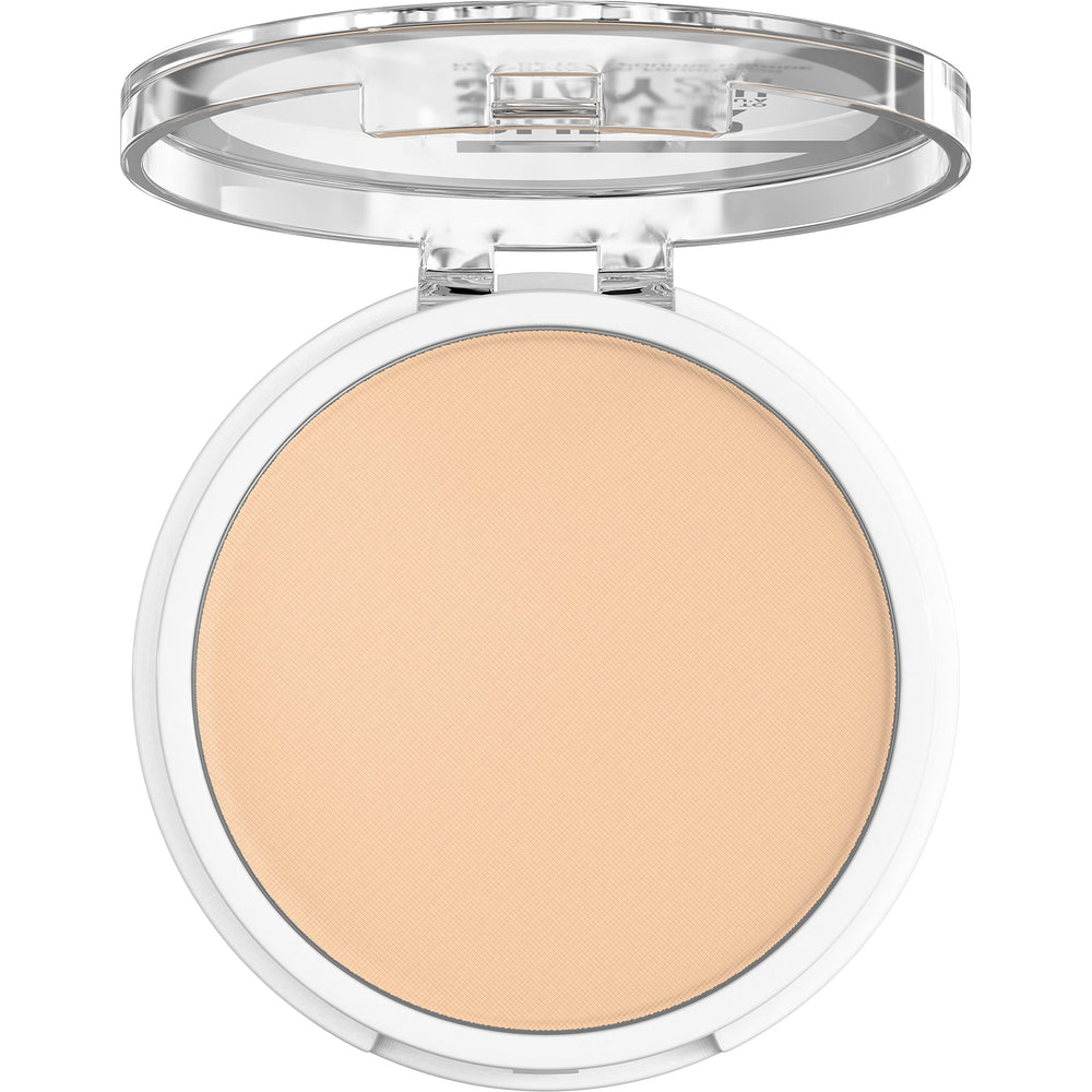 Maybelline open compact displaying shade 128 and matte powder surface