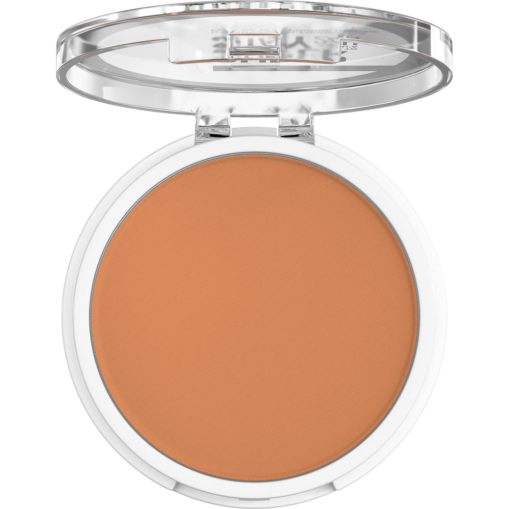 Maybelline open compact displaying powder in shade 340 for accurate selection