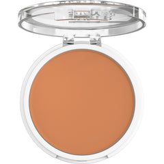 Maybelline open compact displaying powder in shade 340 for accurate selection